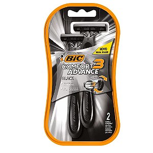 BIC COMFORT ADVANCE BLACK 3 C/2 APARELHOS BARBEAR